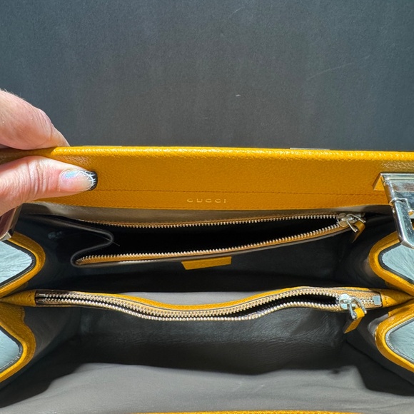 Gucci Orange Posillipo Grain Calfskin Zumi~with COA - Picture 11 of 16